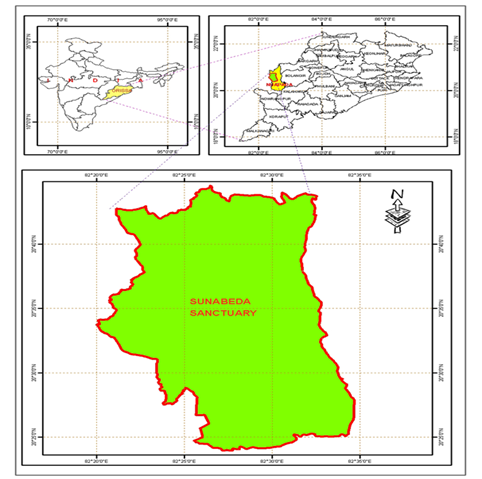 Location Map of Sunabeda Wildlife Sanctuary